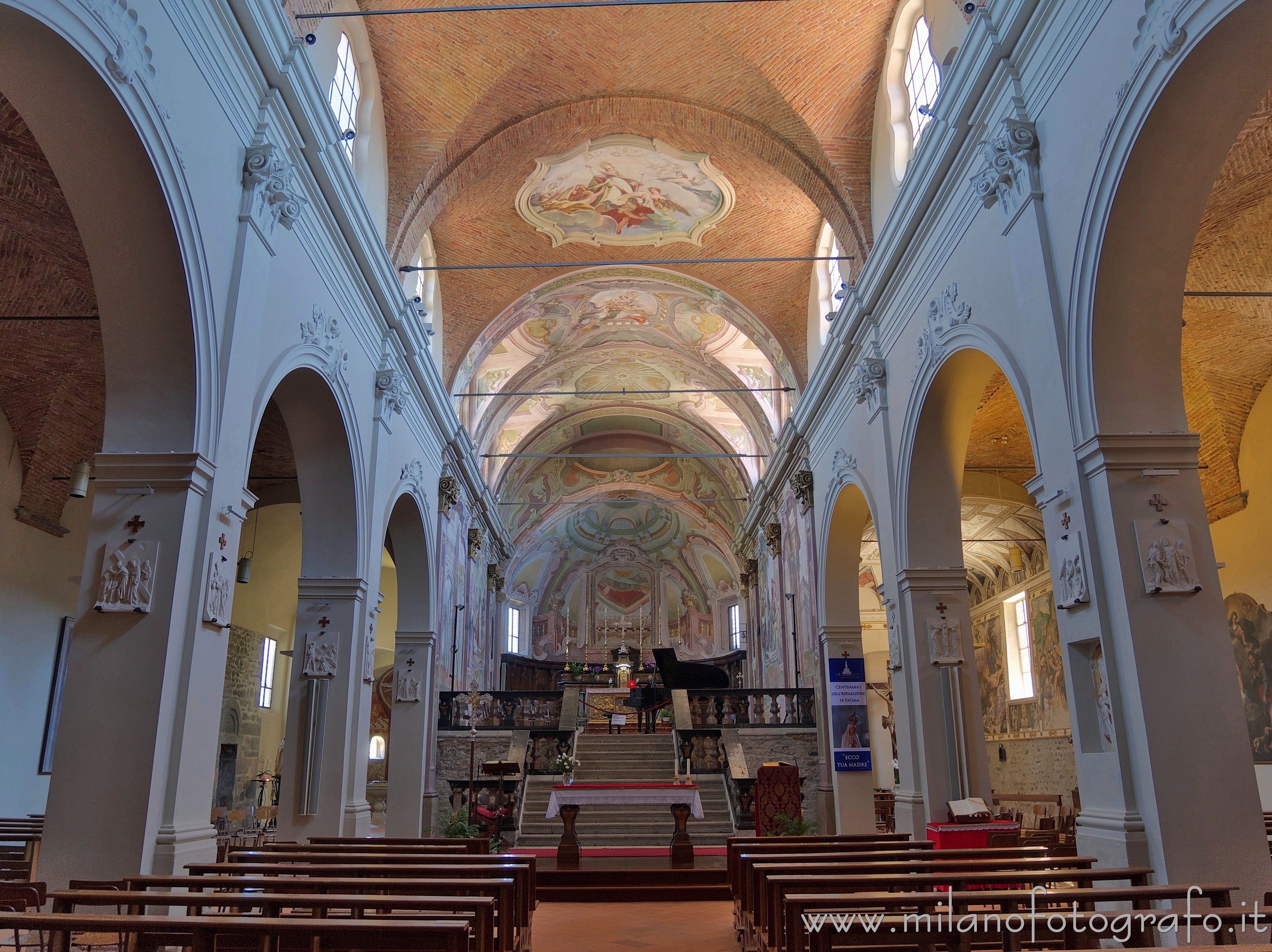 Sesto Calende (Varese, Italy) - Interior of the Abbey of San Donato